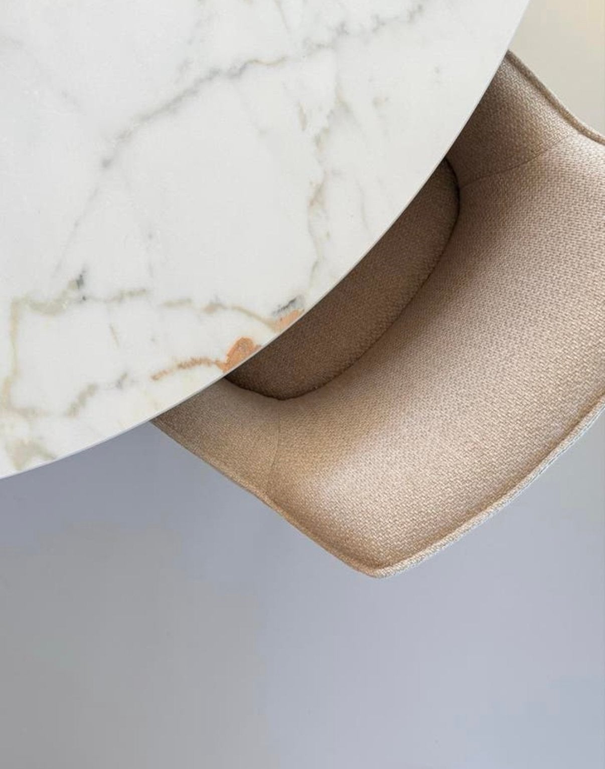 Keramisch Ronde Eettafel TABLE DU SUD 150cm, Huis en Inrichting, Tafels | Eettafels, Ophalen, 100 tot 150 cm, Rond, Zo goed als nieuw
