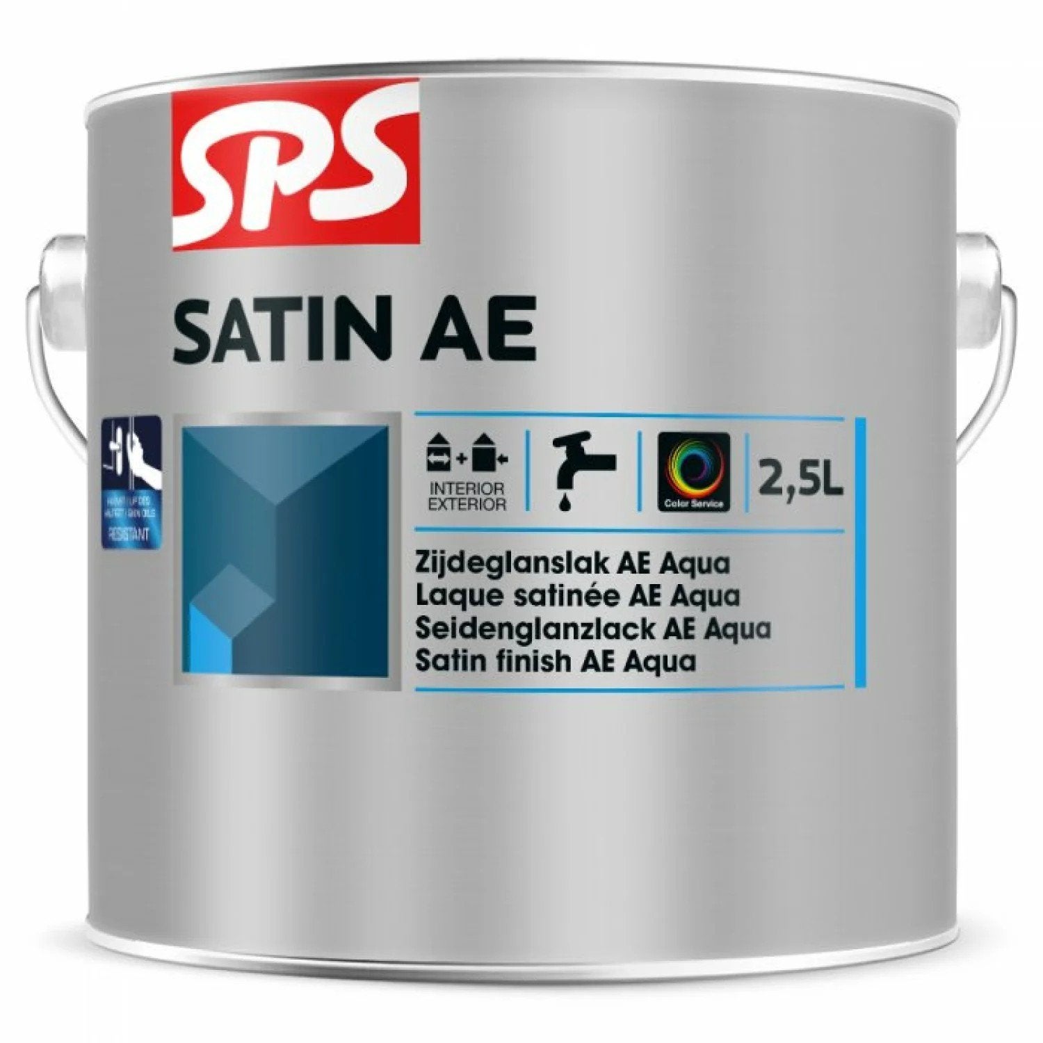 SPS Satin AE Lak - RAL 9010 - 2,5 Liter - nieuwe pot, Ophalen of Verzenden, Nieuw, Wit, Lak