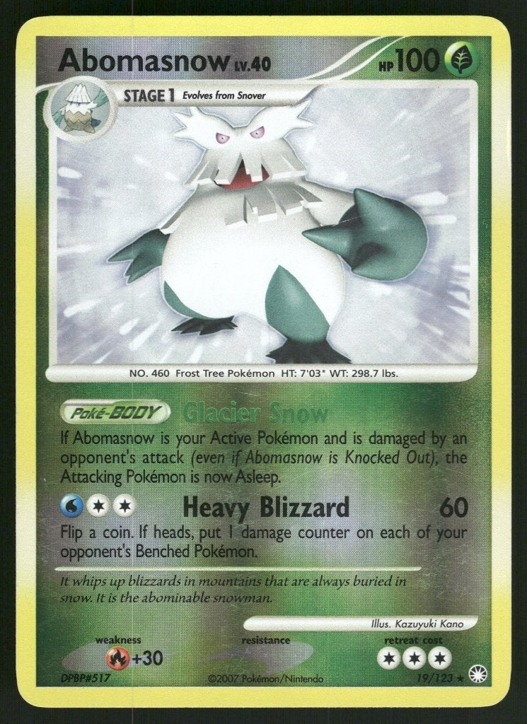 Abomasnow 19/123 - Mysterious Treasures (Reverse Holo) (NM), Verzenden, Gebruikt