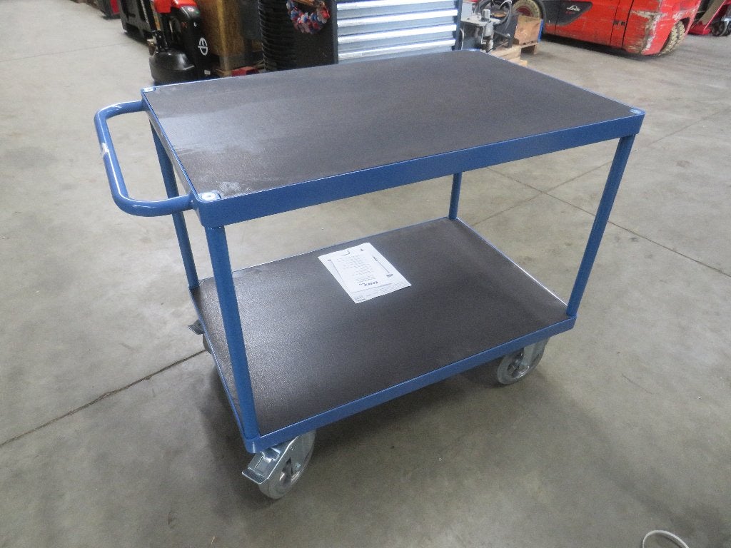 Fetra Tafelwagen 12402 1200kg 1000x700mm Ral5007 2 Etages, Transportkar, 100 liter of meer, Nieuw, Zandhaarweg