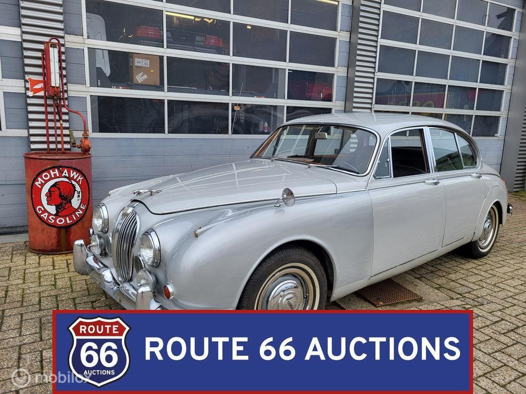 Jaguar Mk II 3.8 | 1961 | Route 66 Auctions, Auto's, Oldtimers, Overige carrosserieën, Zwart, Bedrijf, Handgeschakeld