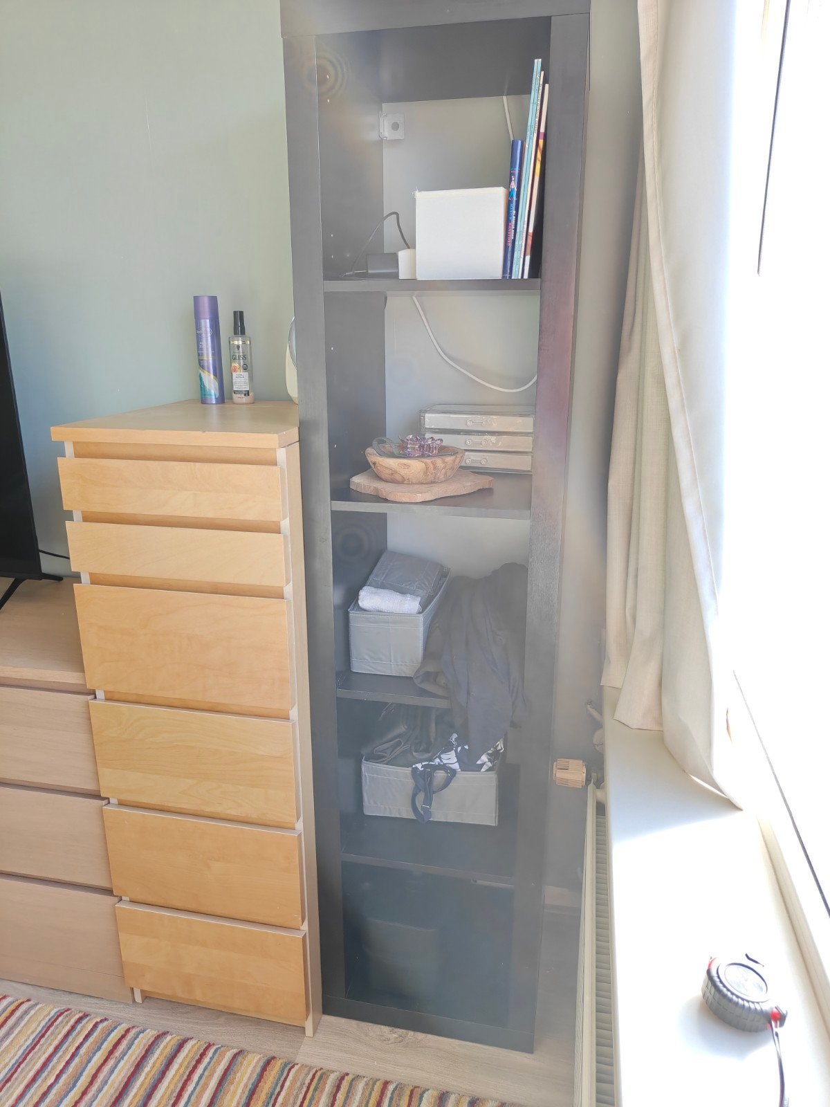 IKEA Kallax Kast - Zwartbruin, Huis en Inrichting, Ophalen, Gebruikt