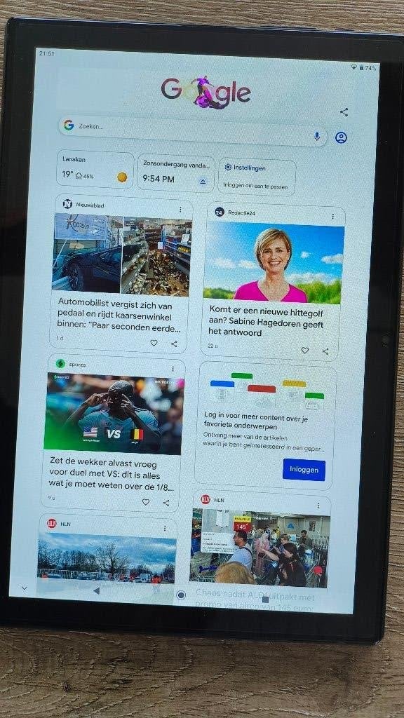 10.1 " Tablet Teclast M40 Soort: 4G-tablet 1920 x 1200, 10 inch, Ophalen of Verzenden, Zo goed als nieuw, 128 GB