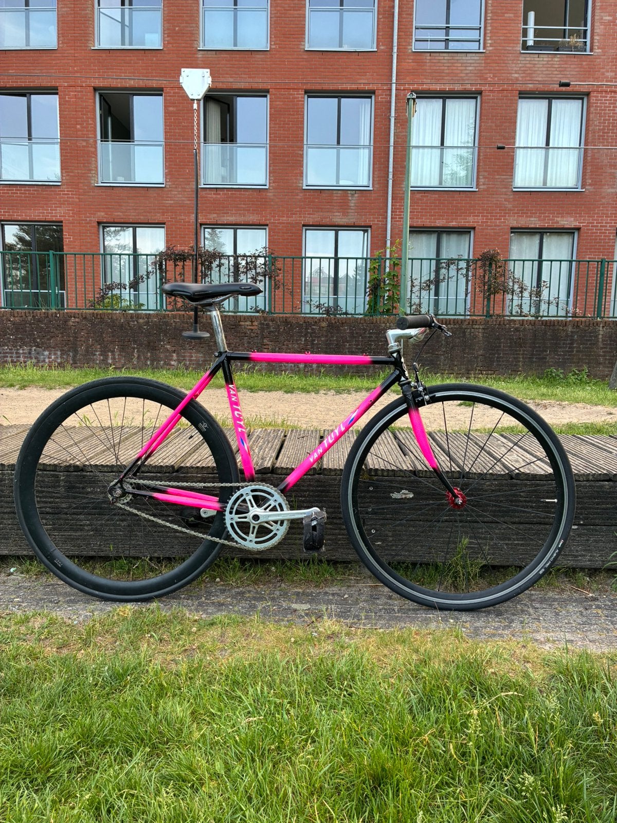 Custom Fixed Gear, Fietsen en Brommers, Fietsen | Racefietsen, Staal, Velgrem, 49 tot 53 cm, Zo goed als nieuw
