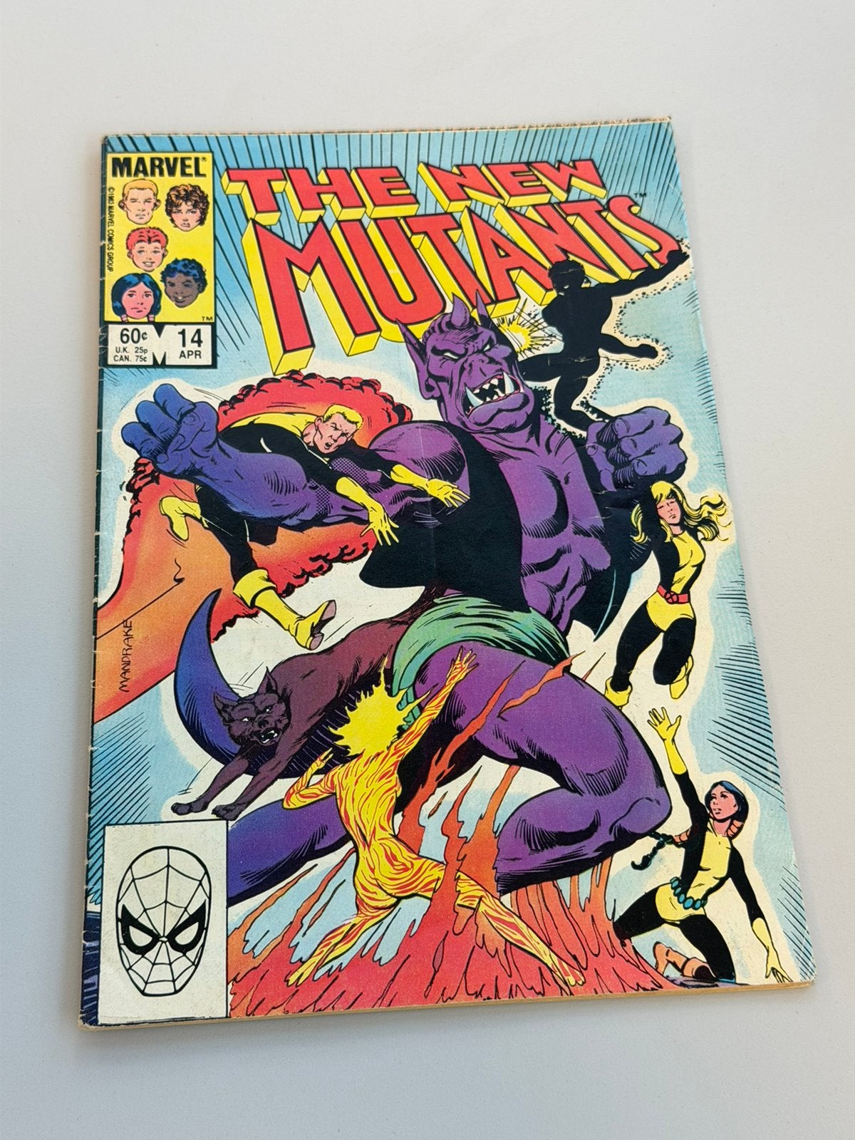 Marvel The New Mutants #14 1984 – 1st Magik Key Issue, Boeken, Eén comic, Amerika, Ophalen of Verzenden, Zo goed als nieuw
