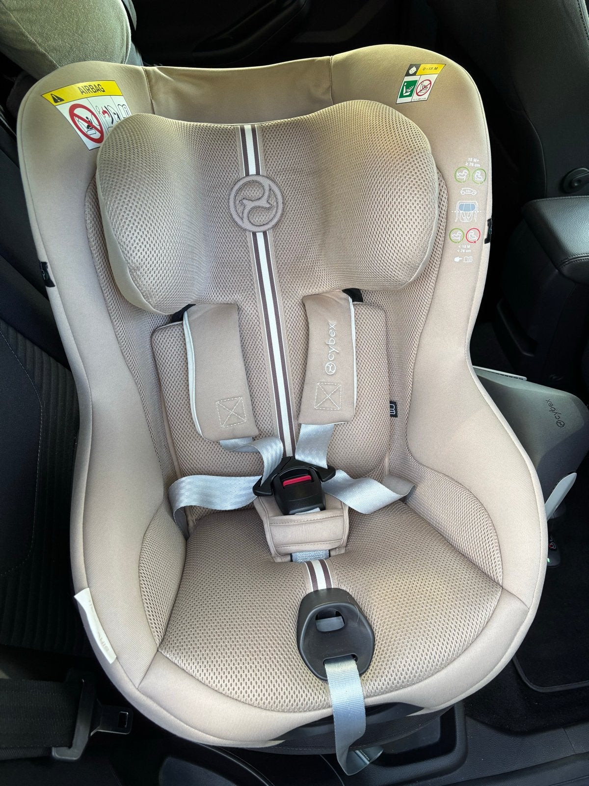 Cybex Sirona Gi I-Size Plus Baby Autostoeltje - Almond Beige, 0 t/m 18 kg, Verstelbare rugleuning, Zo goed als nieuw, Isofix