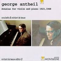 george antheil sonatas violin and piano 1923, 1948, Cd's en Dvd's, Verzenden, Zo goed als nieuw, Kamermuziek