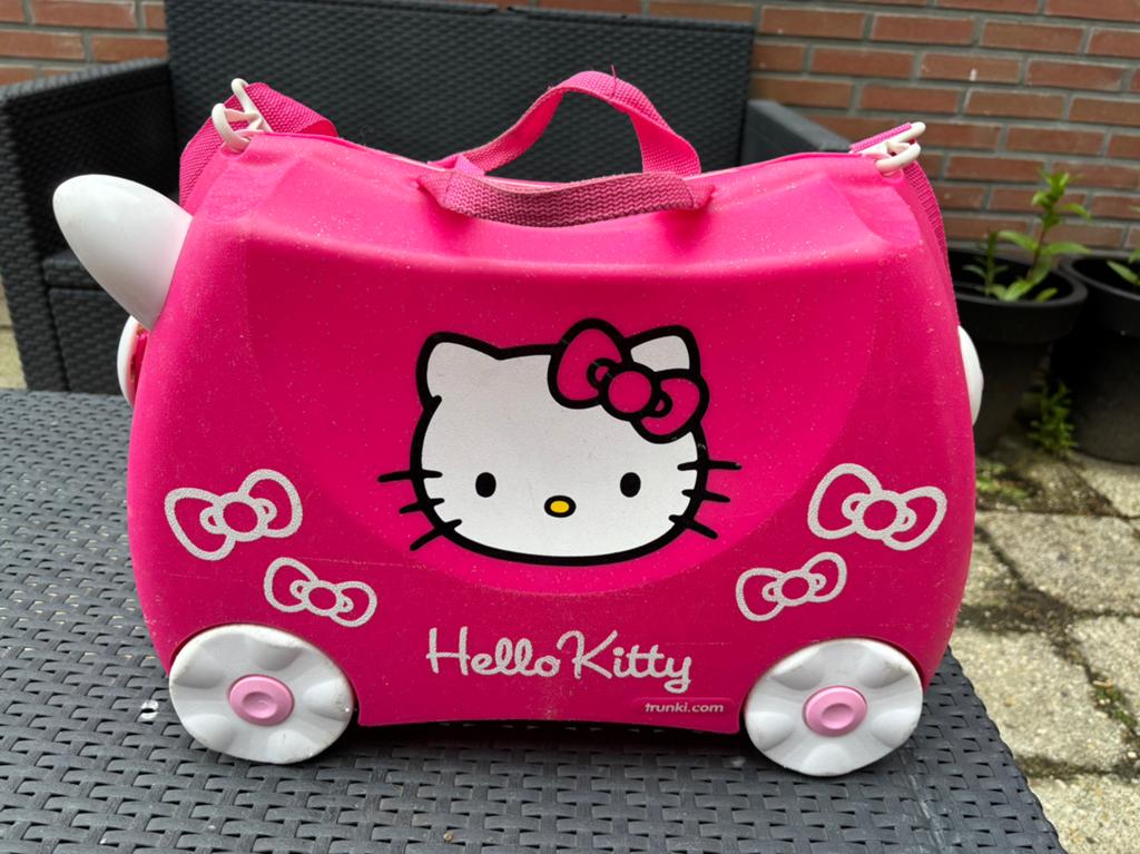 Trunki Hello Kitty Koffer - Roze Kinderkoffer, Ophalen of Verzenden, Gebruikt