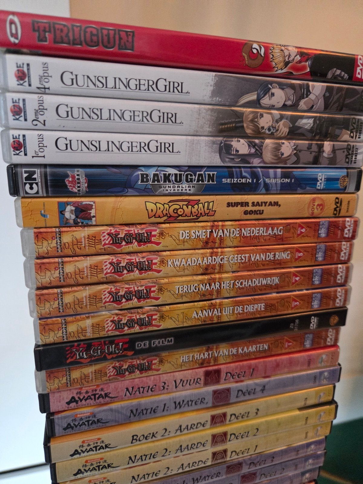 22x dvd oa Yu-Gi-Oh + Dragonball + Avatar + Gunslinger, Alle leeftijden, Ophalen of Verzenden, Zo goed als nieuw, Amerikaans