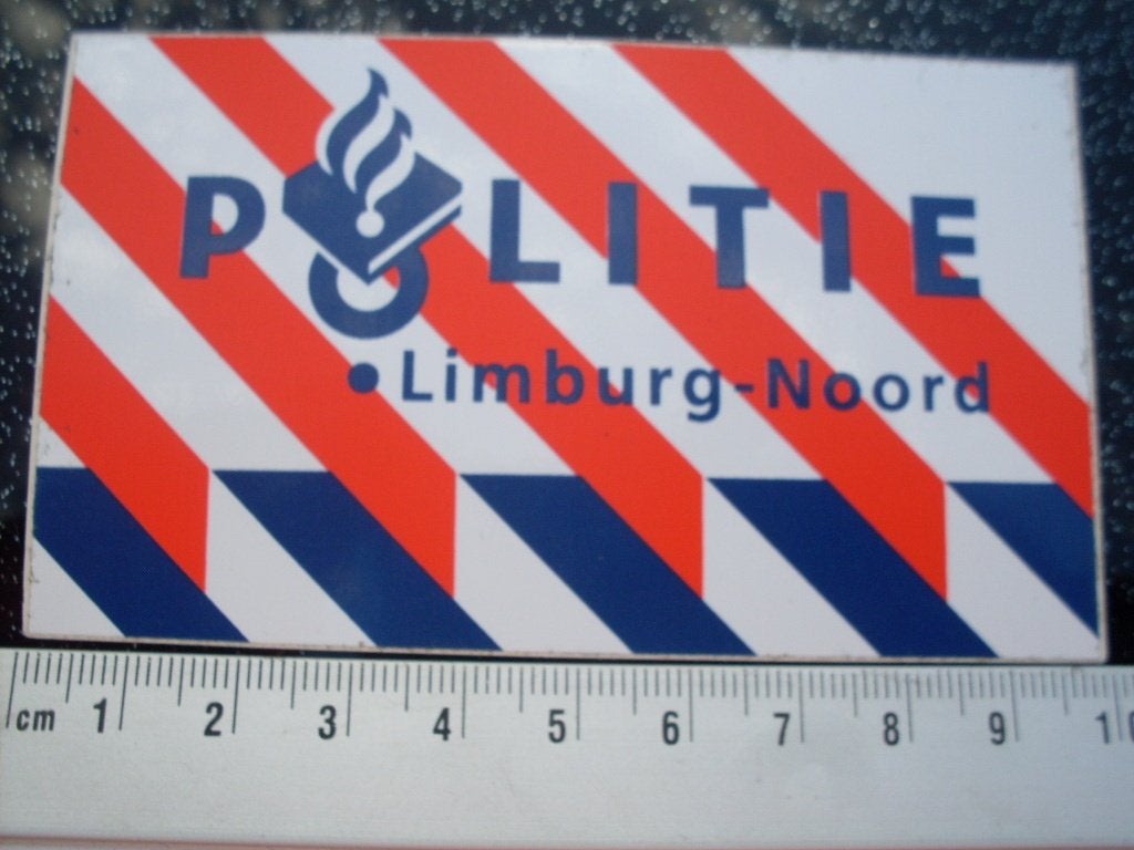 2x sticker politie limburg-noord logo embleem, Verzamelen, Verzenden, Zo goed als nieuw, Bedrijf of Vereniging