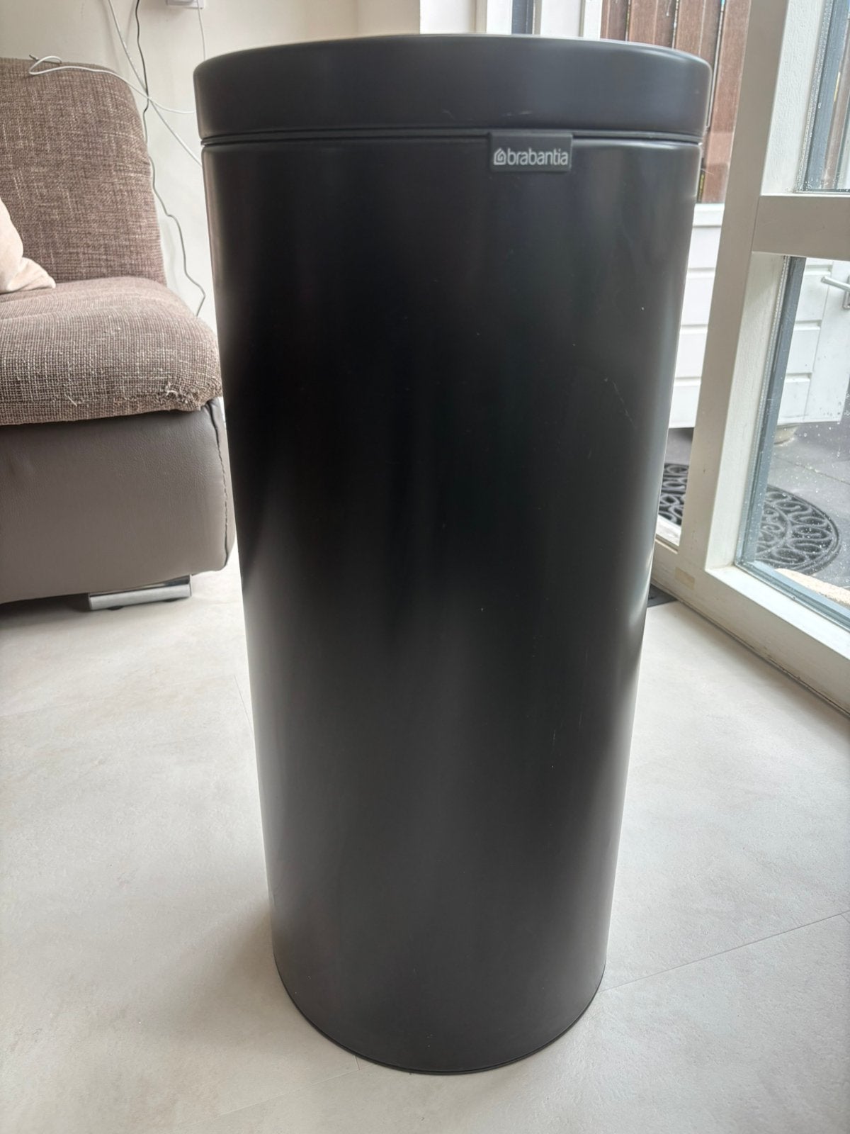 Brabantia touch bin prullenbak 30 liter, Ophalen, Zo goed als nieuw, Rvs