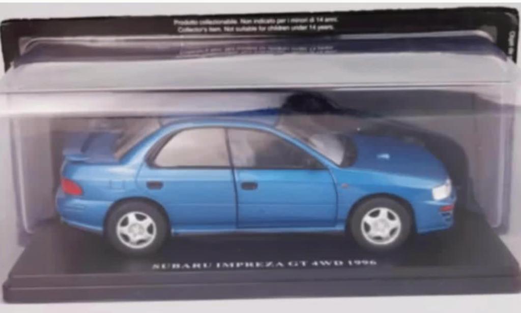 Subaru Impreza GT 4WD 1996 1/24 Coches inolvidables # 66, Hobby en Vrije tijd, Modelauto's | 1:24, Verzenden, Nieuw, Auto, Overige merken