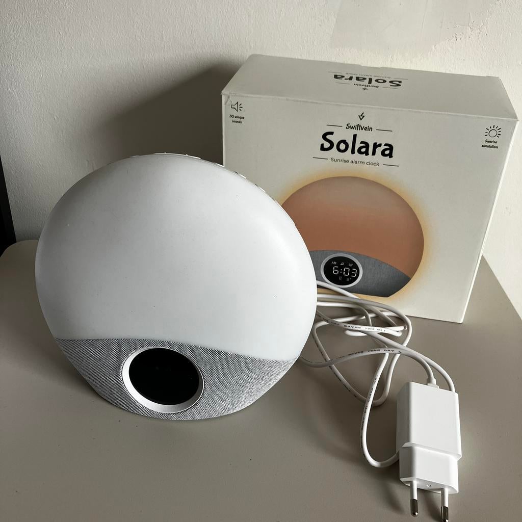Wake up light Swiftvein Solara wekker, Witgoed en Apparatuur, Wekkers, Zo goed als nieuw, Ophalen of Verzenden