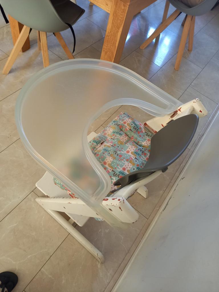 Stokke Eetblad, Ophalen of Verzenden, Gebruikt, Meegroeistoel, Gordel(s)