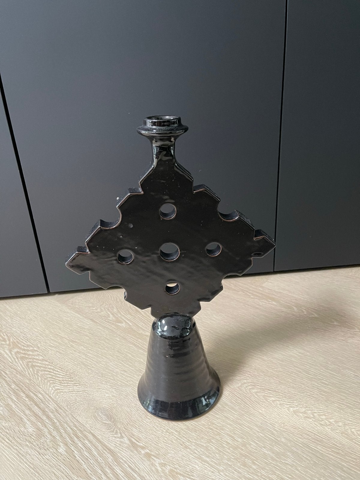 Zgan Tamegroute kandelaar, Ophalen of Verzenden, Keramiek of Aardewerk