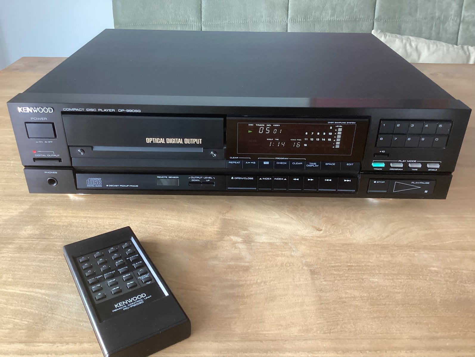 Kenwood DP 990SG + remote 10,8kg metaal transport (Sony ES), Ophalen of Verzenden, Gebruikt, Overige merken