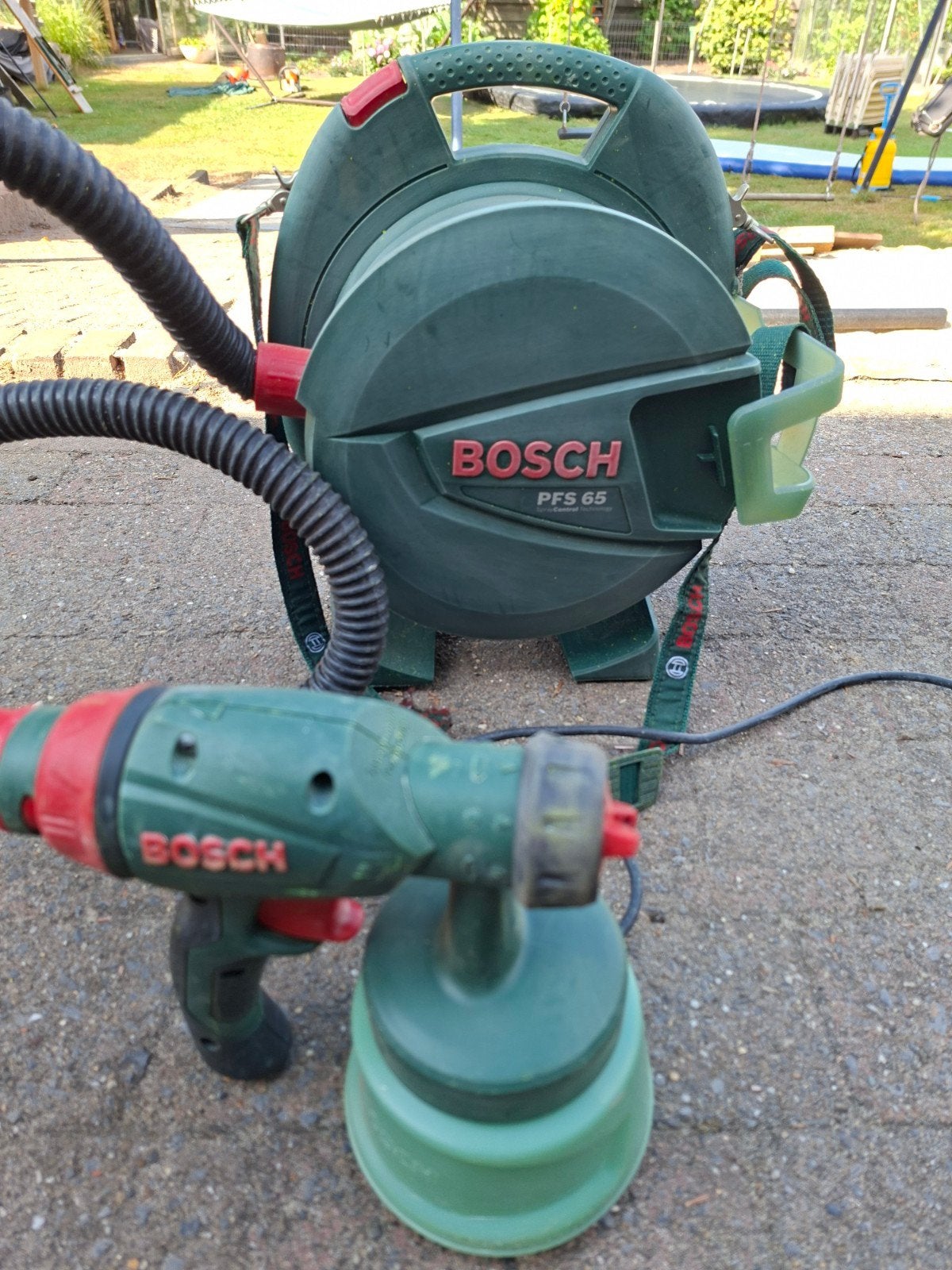 Bosch PFS 65 Verfspuit -, Doe-het-zelf en Verbouw, Ophalen of Verzenden, Gebruikt, Verfspuit of Verfpomp