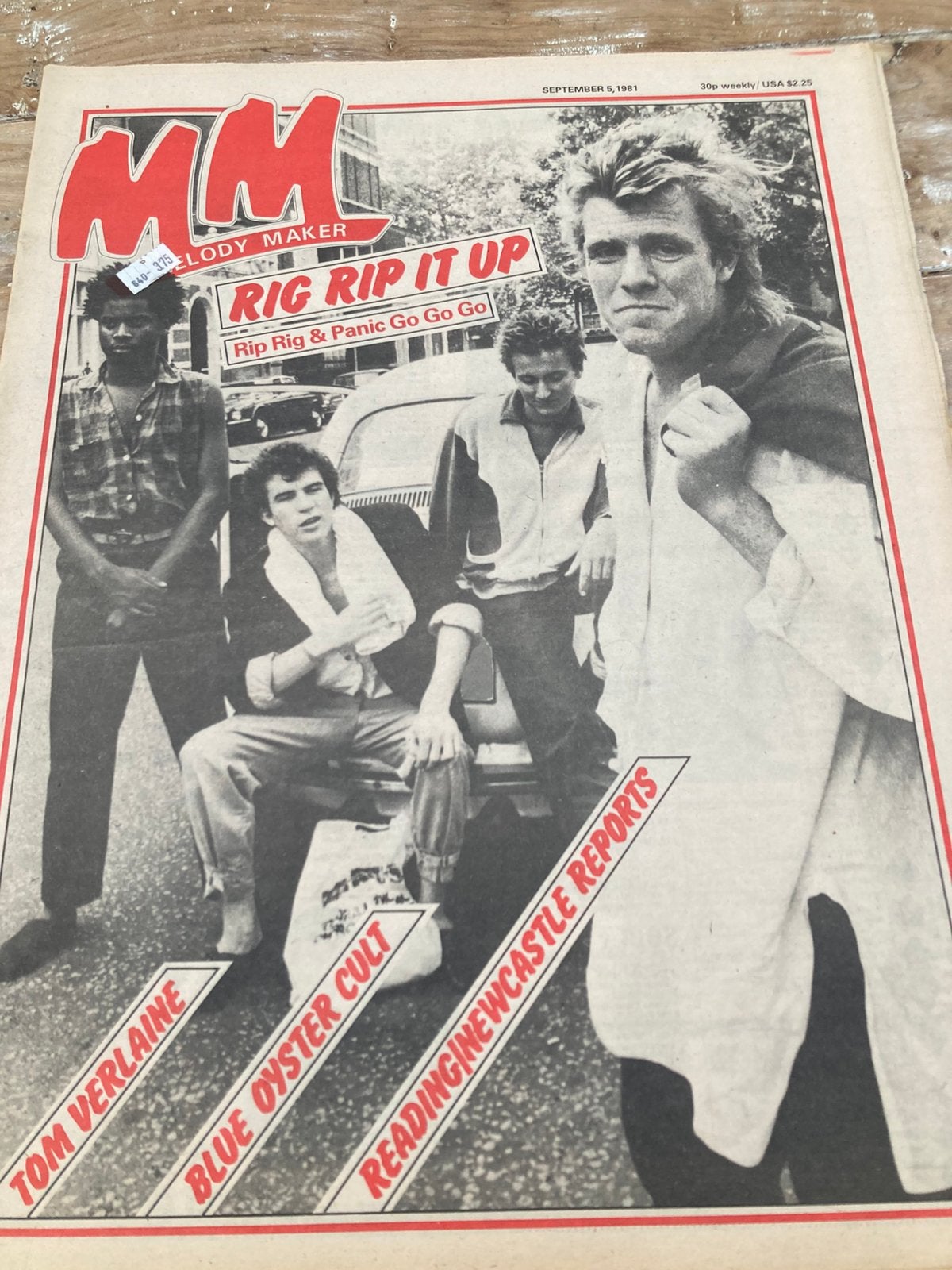 MELODY MAKER 1981 BLUE ÖYSTER CULT Rip Rig TOM VERLAINE, Ophalen of Verzenden, Muziek, Film of Tv
