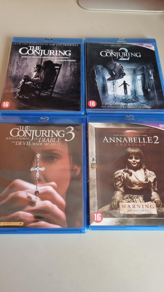 The Conjuring 1, 2, 3 en Annabelle 2 Blu-ray set, Cd's en Dvd's, Dvd's | Horror, Ophalen of Verzenden