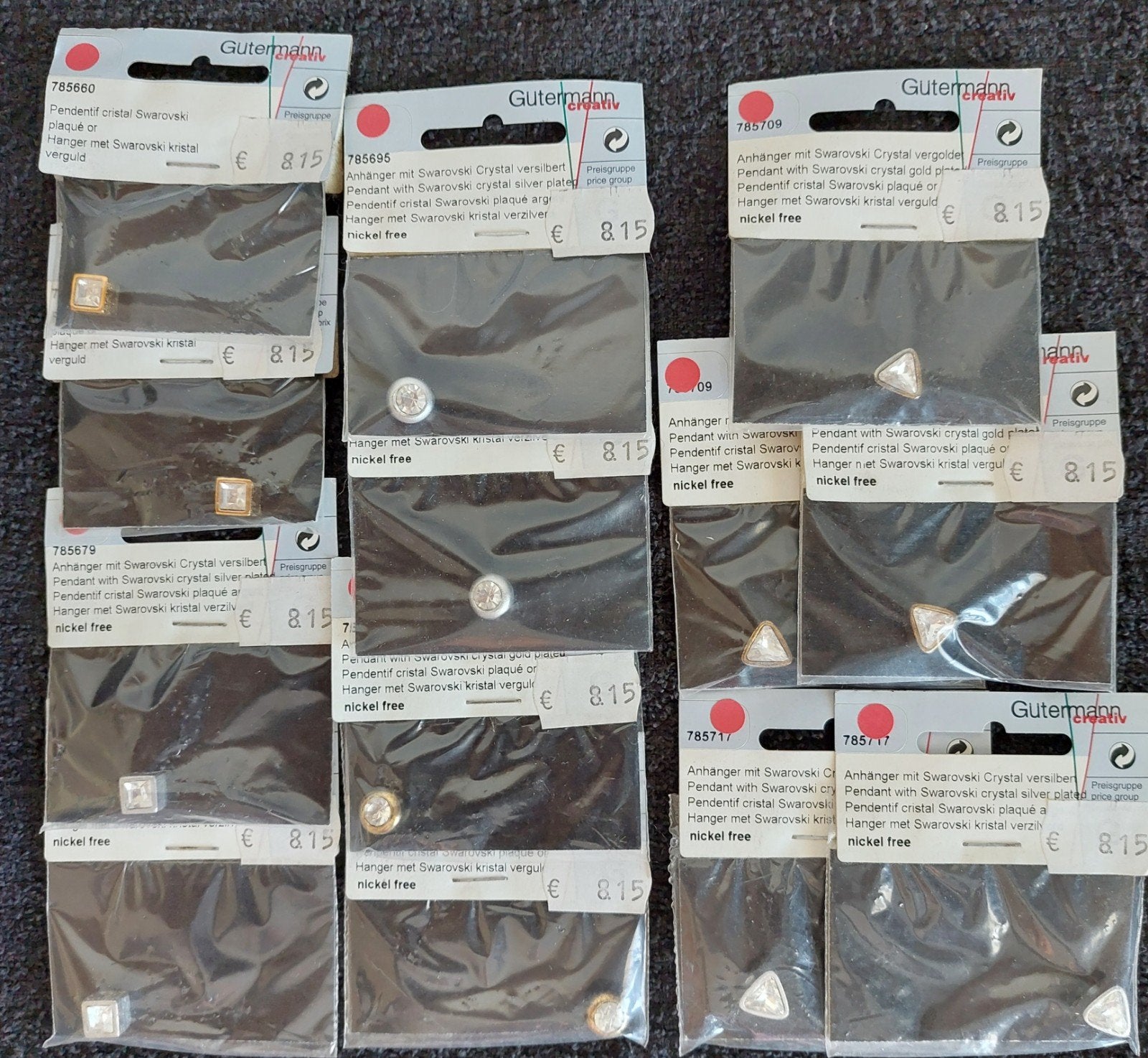 13 Hanger's met Swarovski., Ophalen of Verzenden