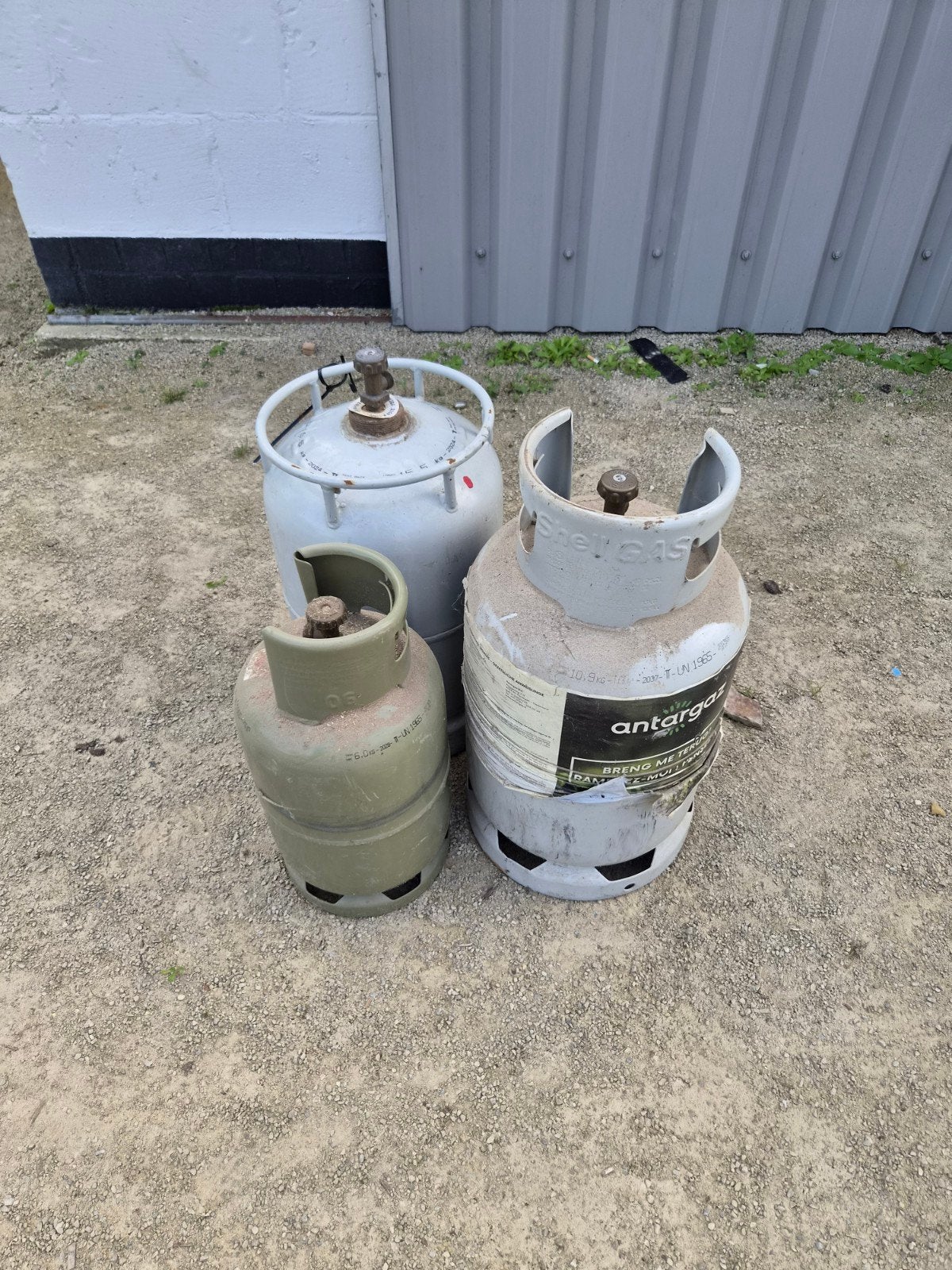 Diverse gasflessen te koop, Ophalen, Gebruikt