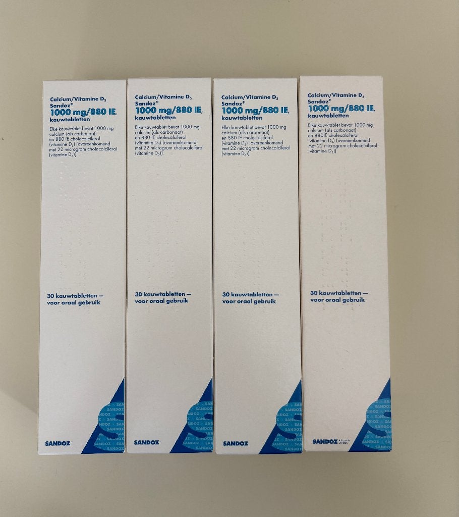 Calcium vitamine D3 kauwtabletten, Ophalen of Verzenden, Nieuw, Poeder of Drank