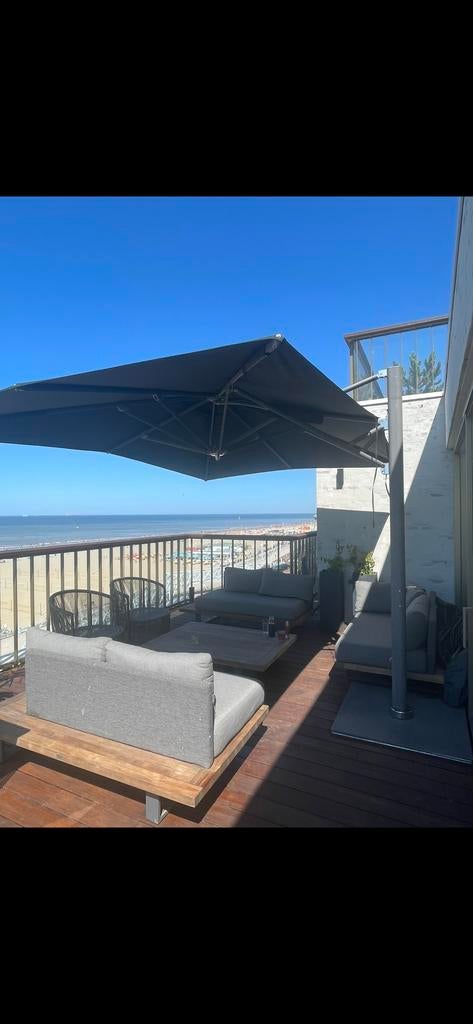 Tuuci parasol Ocean Master MAX Cantilever  Z.G.A.N., Ophalen of Verzenden, Verstelbaar, 3 tot 4 meter, Zweefparasol