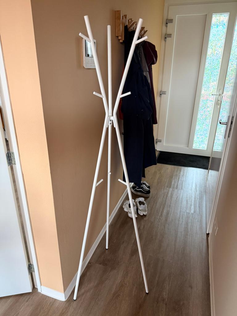Ikea tripod kapstok wit, Ophalen, Zo goed als nieuw, Staande kapstok, 150 tot 200 cm
