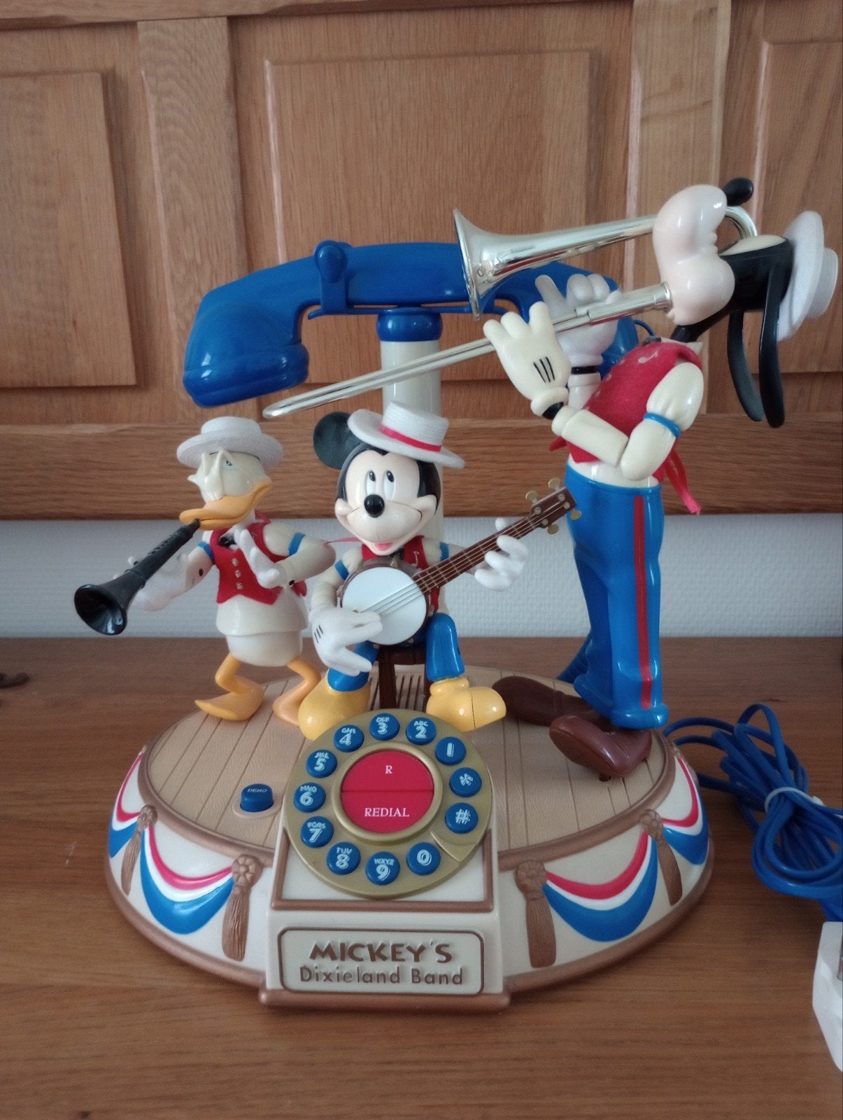 Walt Disney Mickey Mouse telefoon, Ophalen of Verzenden, Mickey Mouse, Zo goed als nieuw, Beeldje of Figuurtje