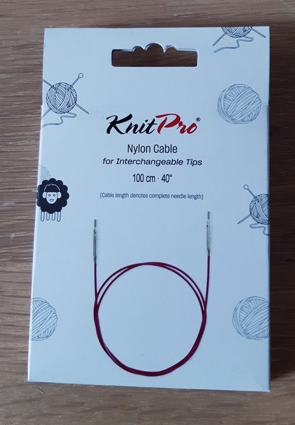 KnitPro Nylon Kabel 100 cm voor verwisselbare punten, Ophalen of Verzenden, Nieuw, Breien, Naald