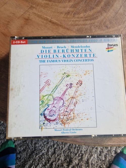 Mozart, Bruch, Mendelssohn:De beroemde vioolconcerten (2-CD), Gebruikt, Boxset, Mozart, Soloconcert