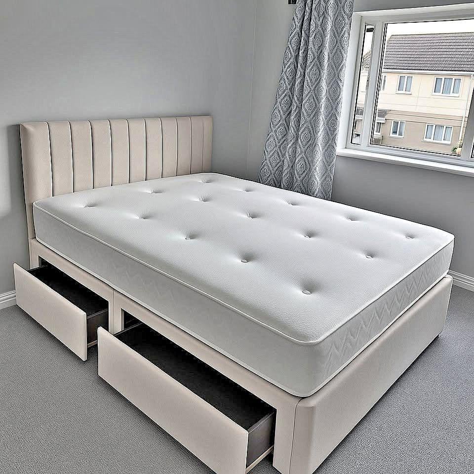 Divan Bed met Laden – 160x200 King Size Complete Look, Luxe Beds, Ophalen of Verzenden, 200 cm, 160 cm