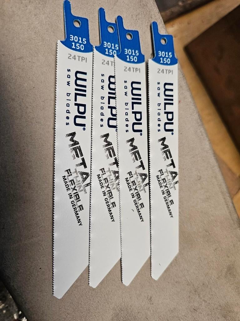 Wilpu 3015/150 reciprozaagblad voor blik tot 1,2 mm., Ophalen, 70 mm of meer, Nn, Lintzaag