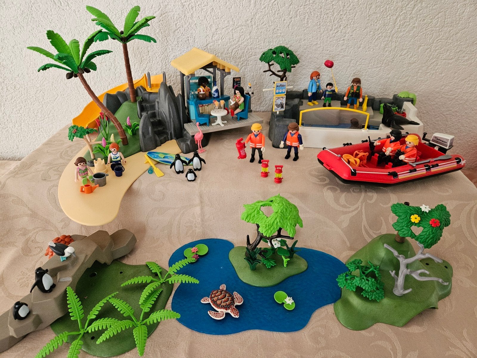 Grote Playmobil set: Strand, zeehonden en reddingsboot, Complete set, Overige typen, Ophalen of Verzenden, Summer fun
