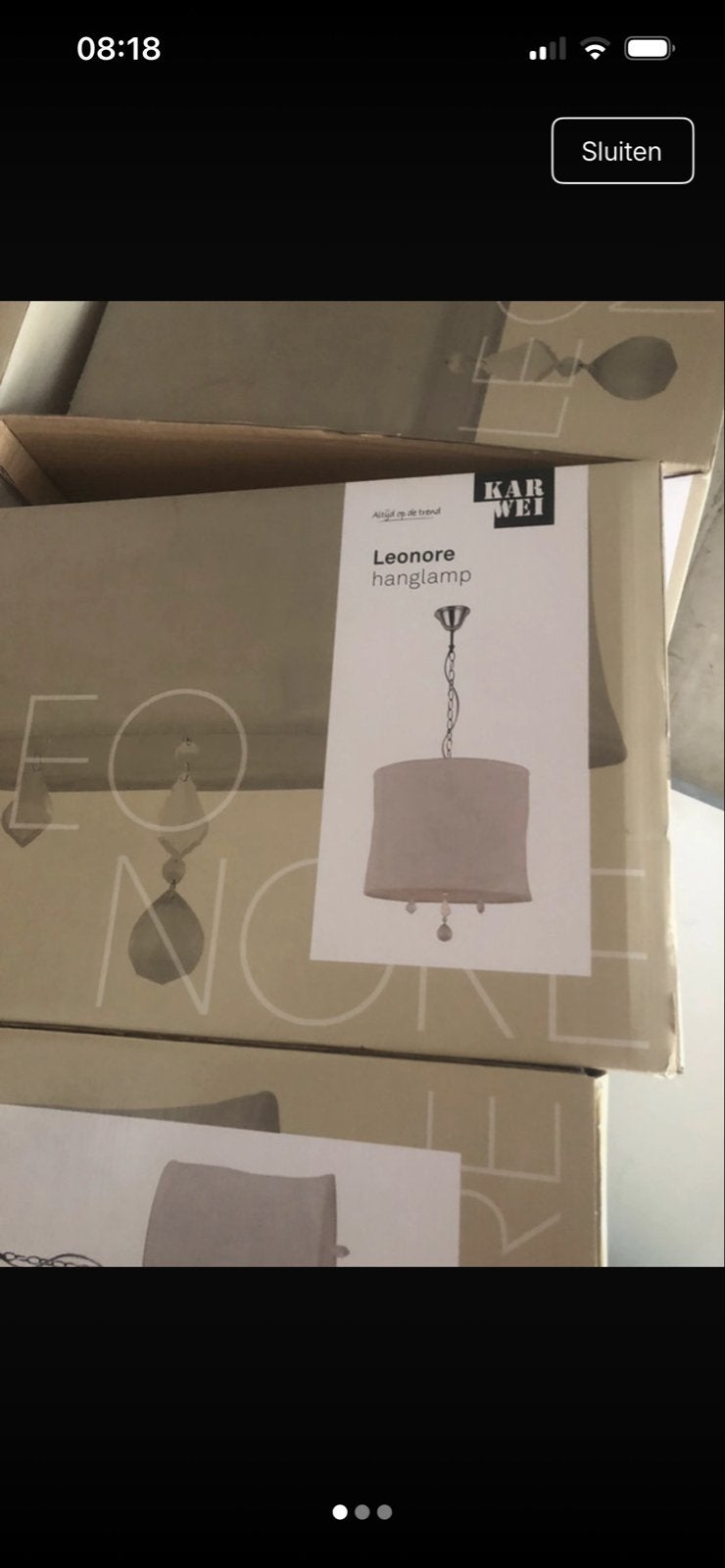 Karwei Leonore Hanglamp Nieuw in Doos, Huis en Inrichting, Ophalen, Nieuw, Metaal