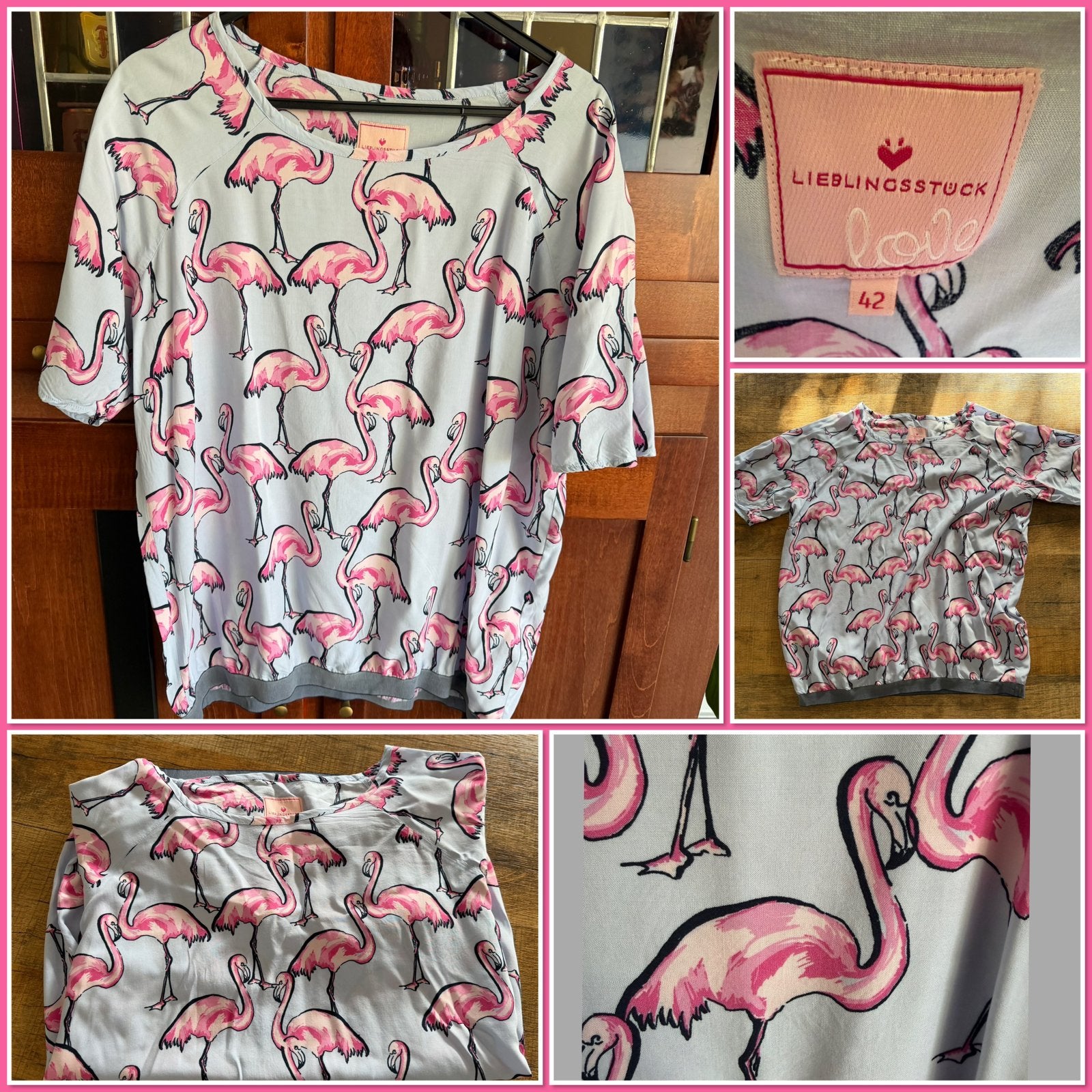 Super leuke blouse van Lieblingsstück maat 42(L), Ophalen of Verzenden, Zo goed als nieuw, Maat 42/44 (L), Blauw