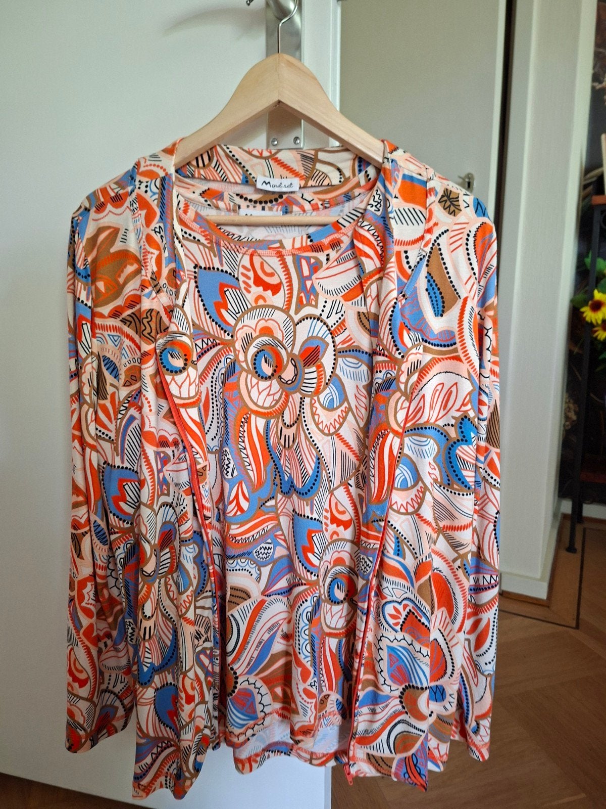 Prachtig twinset merk Mind.set maat 42, Ophalen, Zo goed als nieuw, Maat 42/44 (L)