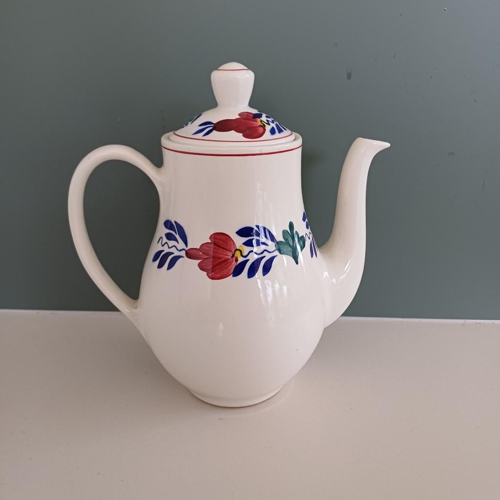 Boerenbont koffiepot, Huis en Inrichting, Keuken | Servies, Gebruikt, Overige typen, Boerenbont, Aardewerk, Ophalen of Verzenden