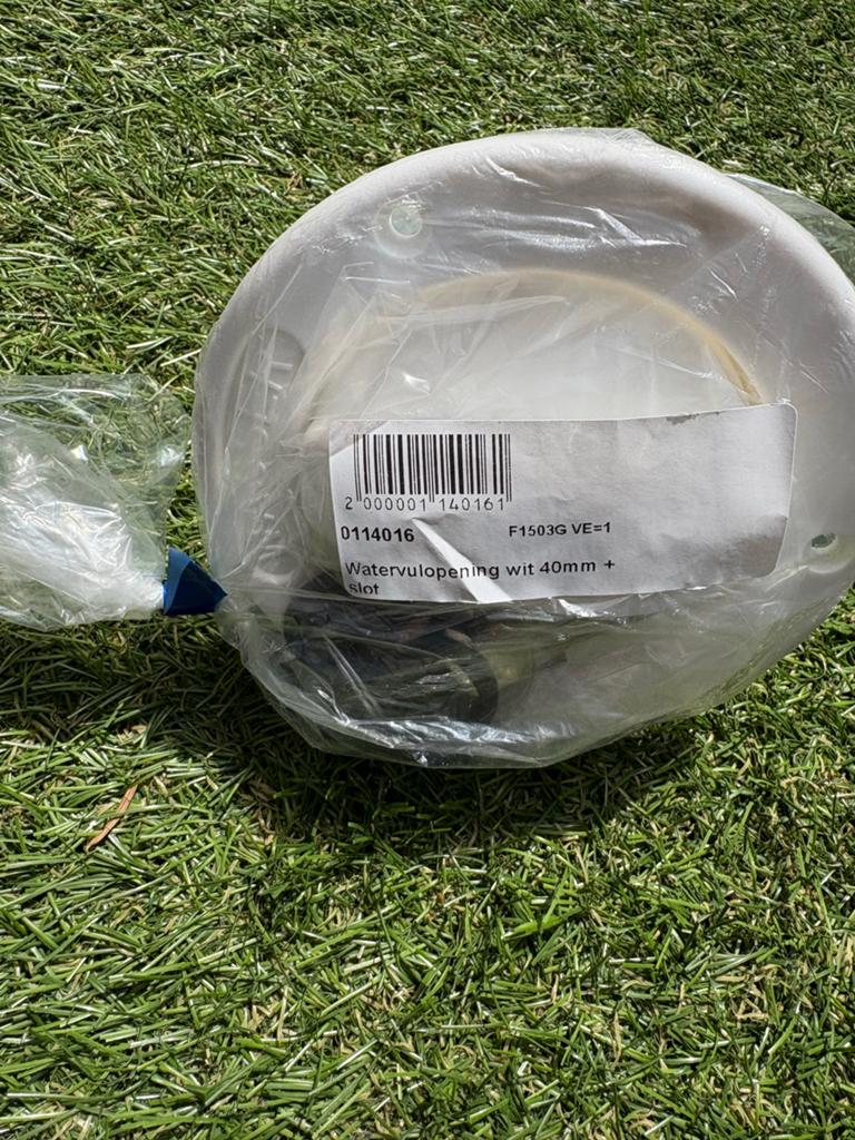 Reich Watervuldop Wit 40mm + Slot voor Camper/Caravan, Ophalen of Verzenden, Nieuw
