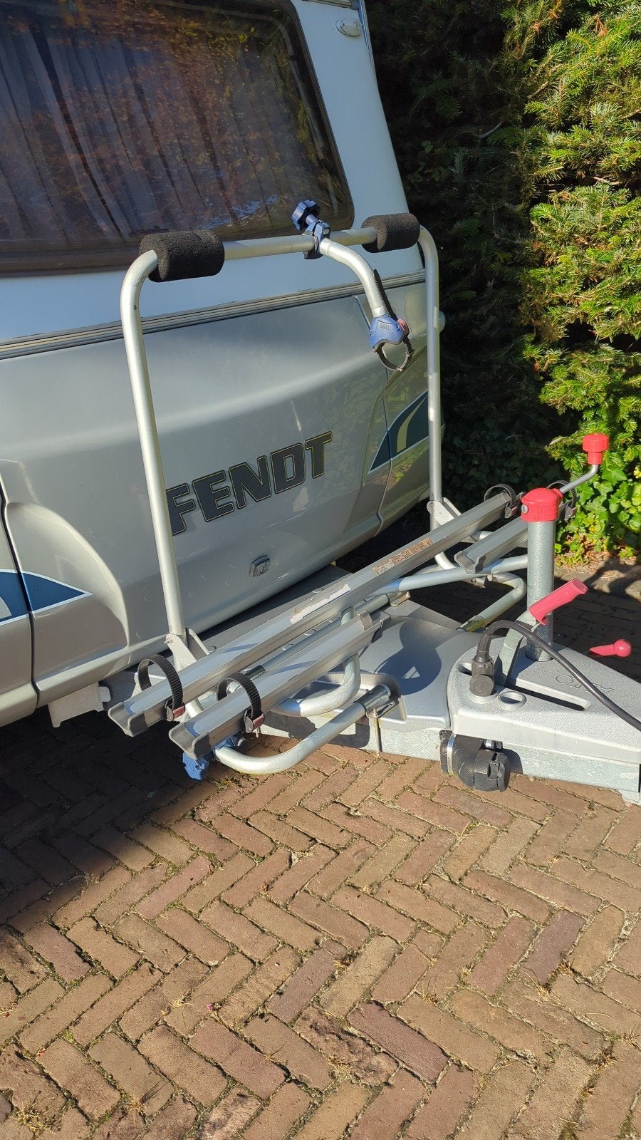 Fiamma fietsdrager caravan voor dissel, Ophalen, Gebruikt