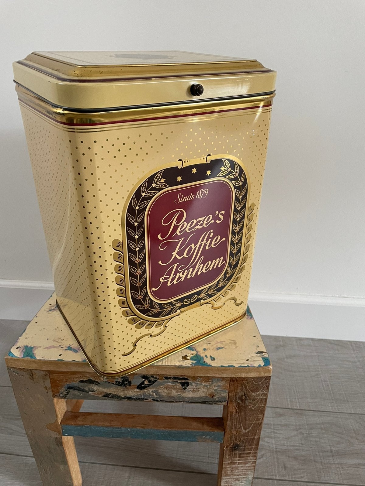 Vintage koffieblik, Verzamelen, Blikken, Ophalen, Gebruikt, Overige