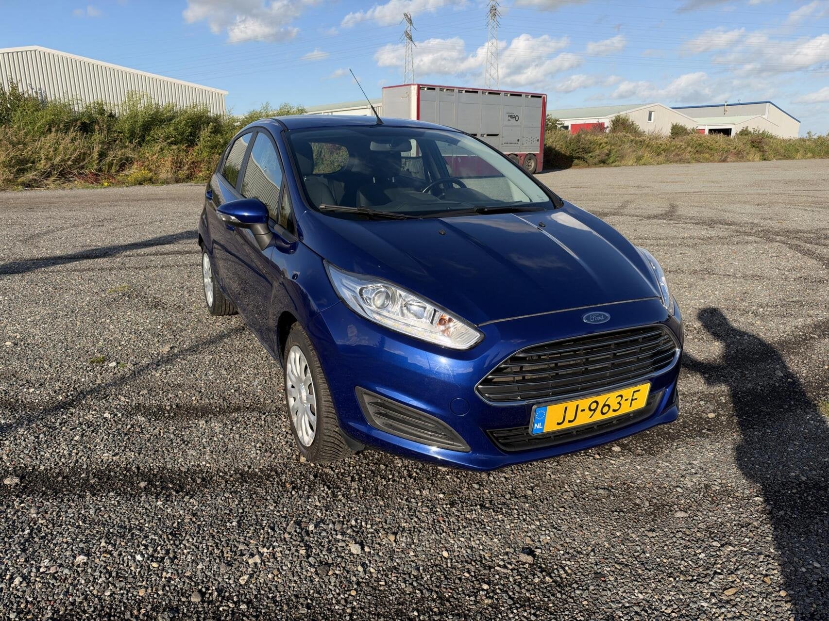 Ford Fiesta 1.0 Style ST 2016 airco 5 Drs Netjes! MK7, Euro 6, 525 kg, Blauw, 23 km/l