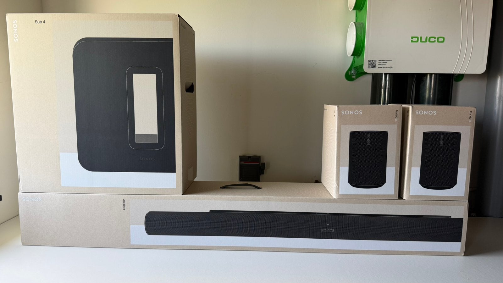 SONOS Ultieme meeslepende set met Arc Ultra VOORRAAD, Audio, Tv en Foto, Home Cinema-sets, Soundbar, 70 watt of meer, Nieuw, Overige spelers