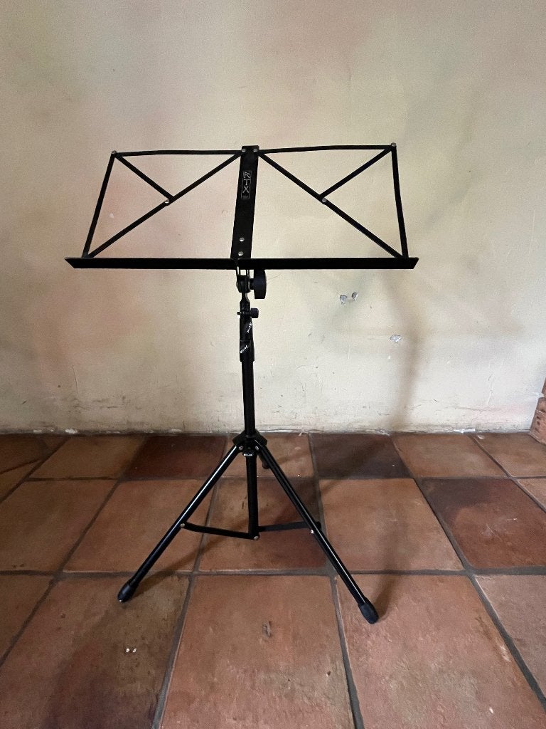 Verstelbare muziekstandaard met draagtas, Muziek en Instrumenten, Standaards, Ophalen of Verzenden, Gebruikt, Muziekstandaard