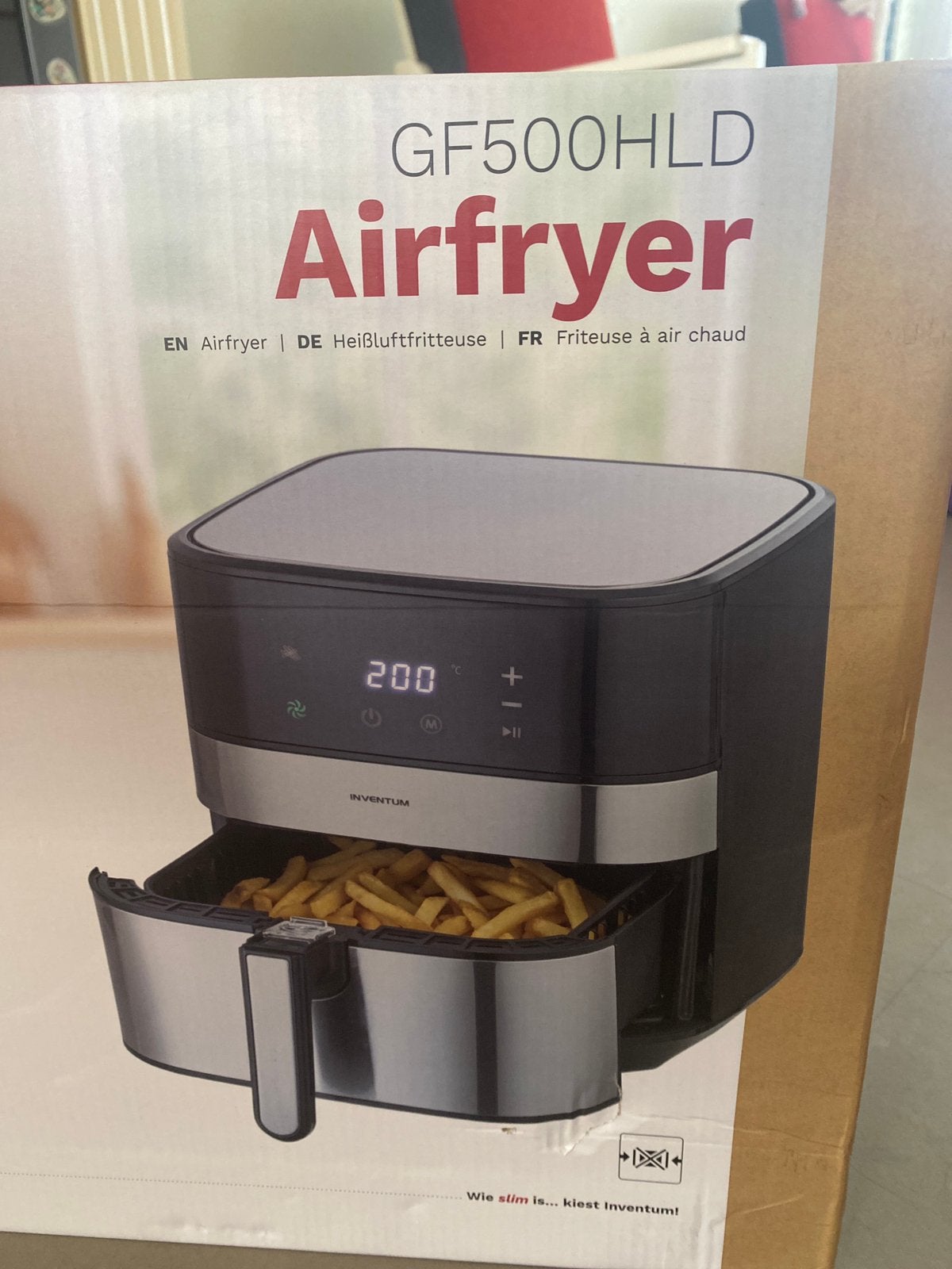 Nieuwe airfryer Inventum GF500HLD, Ophalen of Verzenden, Nieuw, Airfryer XXL, 1500 gram of meer