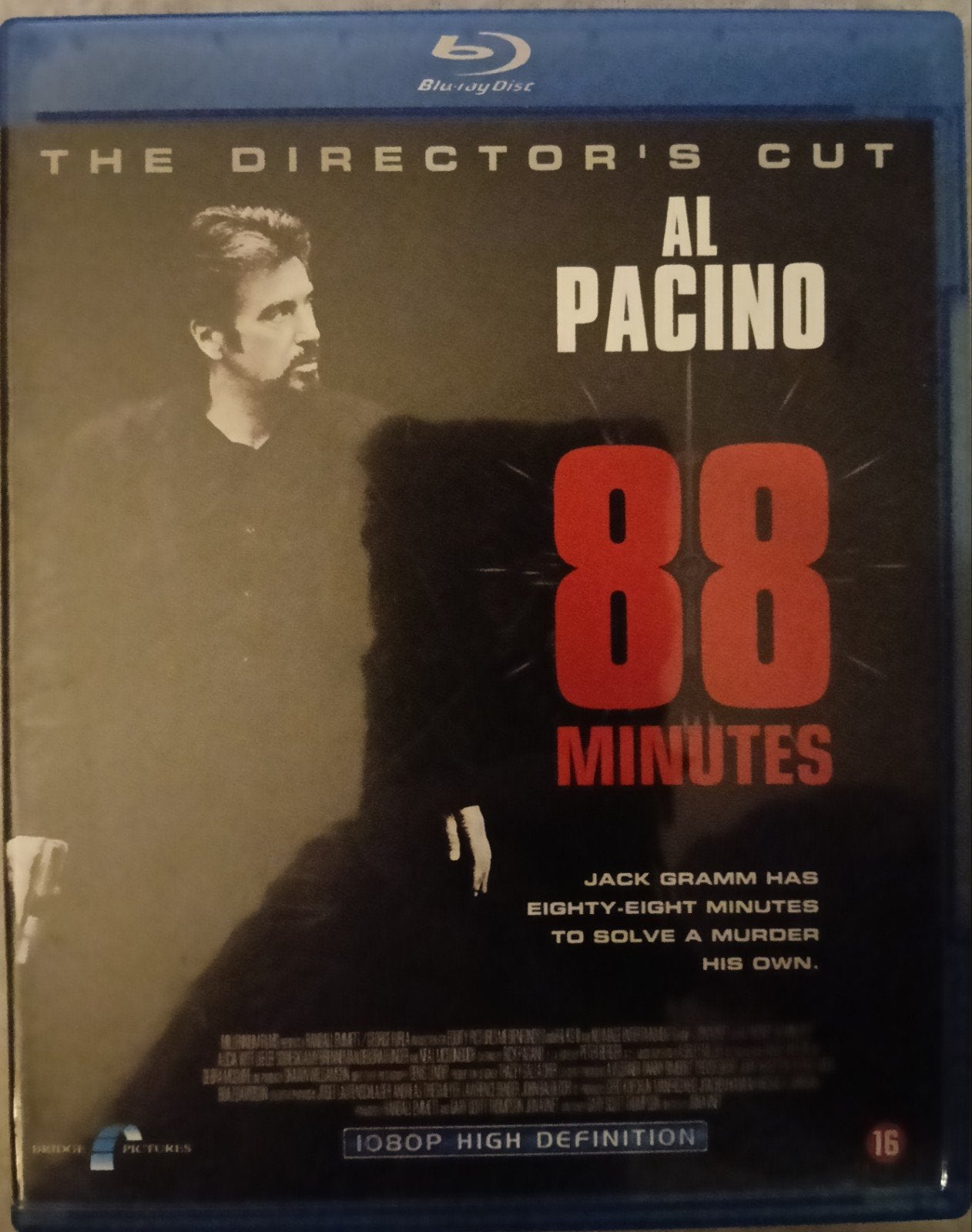 88 Minutes bluray, Cd's en Dvd's, Blu-ray, Ophalen of Verzenden, Zo goed als nieuw, Horror