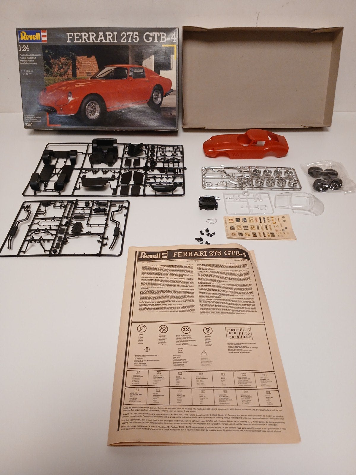 Revell Ferrari 275 GTB-4 revell 7340 schaal 1:24, Ophalen of Verzenden, Groter dan 1:32, Auto, Revell