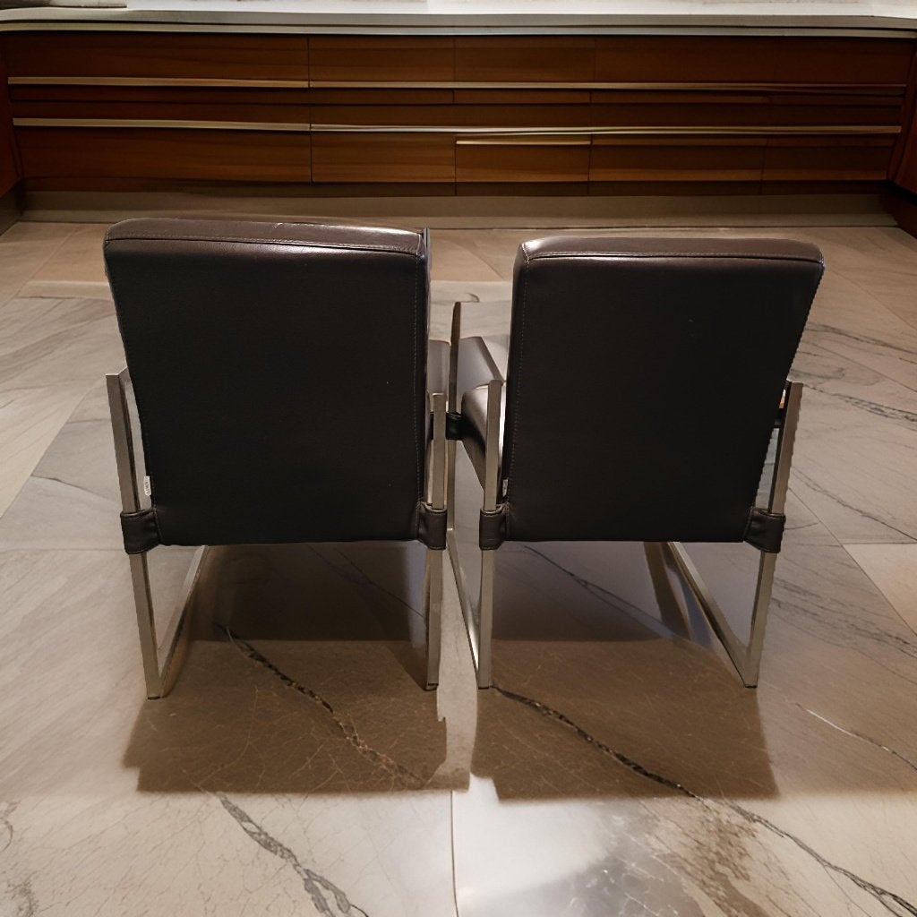 Bert Plantagie design stoelen (prijs is voor 2 stoelen), Ophalen, Twee, Bruin, Zo goed als nieuw