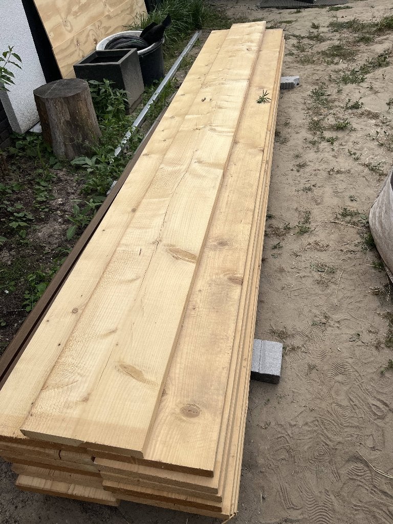 SLS vuren houten planken 38x285x3600 - 17 stuks, Ophalen, 25 tot 50 mm, Nieuw, Plank