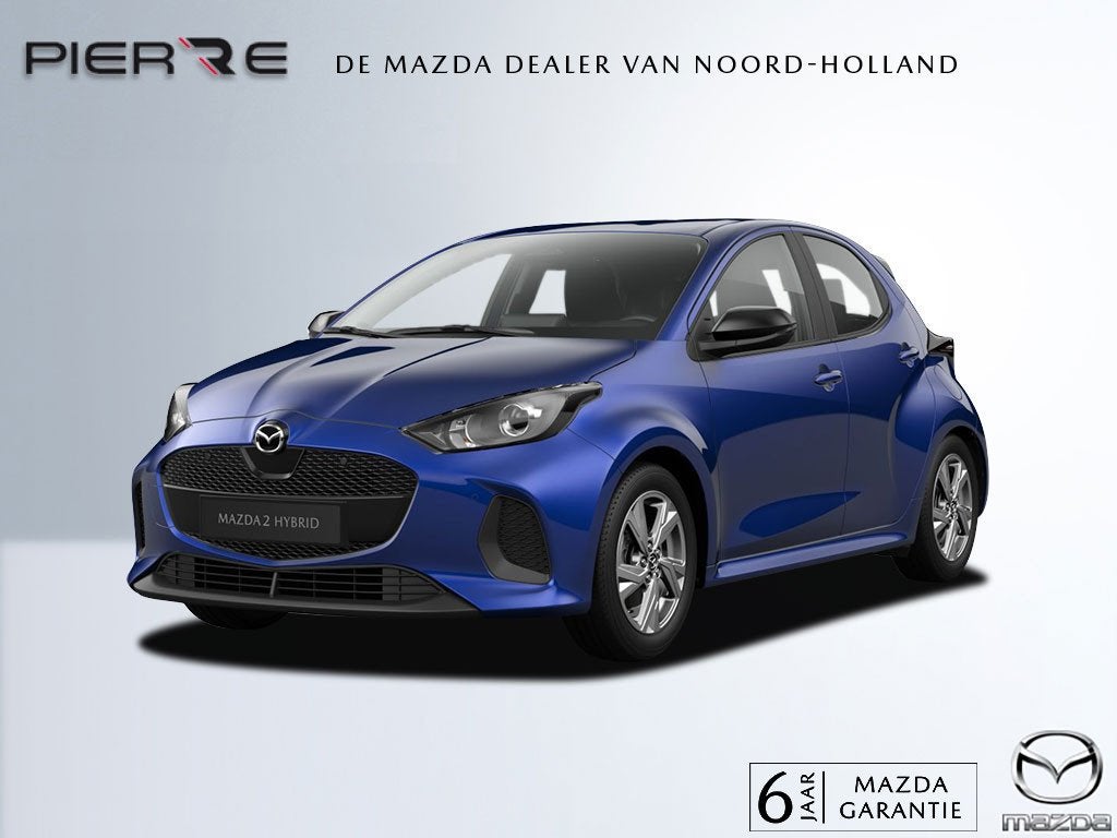 Mazda 2 Hybrid 1.5 Centre-line AUTOMAAT NAVI DMV APPLE CARPL, Auto's, Dealer onderhouden, Stof, Zwart, Blauw